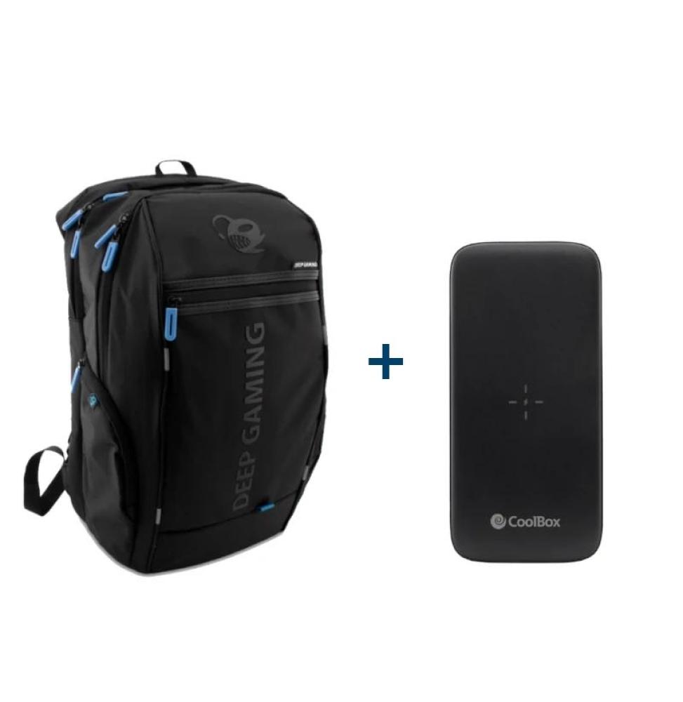 Deep Gaming mochila portatil+powerbank QI