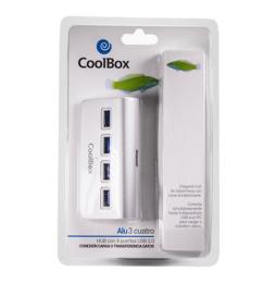 Coolbox HUB ALU-3 4 PUERTOS USB3.0