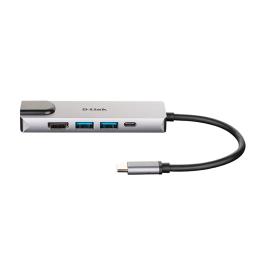 D-Link DUB-M520 Hub USB-C HDMI/2USB 3.0/USB-C/Ethe