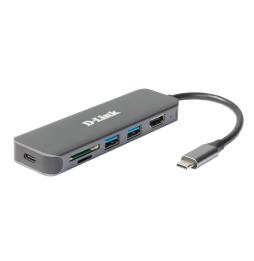 D-Link DUB-2327 6-in-1 USB-C Hub HDMI/CR/PD