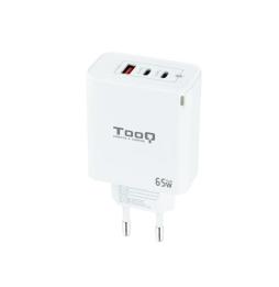 TOOQ Cargador pared GAN 2xUSB-C 1xUSB-A 45W+20W