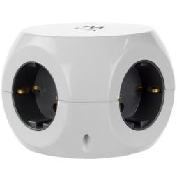 Ewent EW3939 REGLETA CUBO 3 TOMAS/3 USB BLANCO