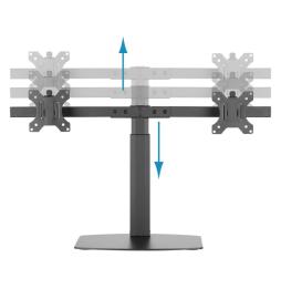 Tooq DB1727TN-B Soporte Monitor Mesa 2Brazos 17-27