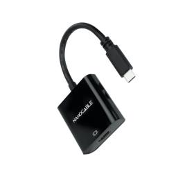 Nanocable Conversor USB-C/M a HDMI/H Negro 15cm