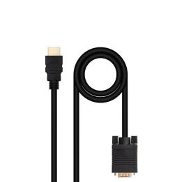 Nanocable Conversor HDMI a VGA M-M, 1.8 m Negro