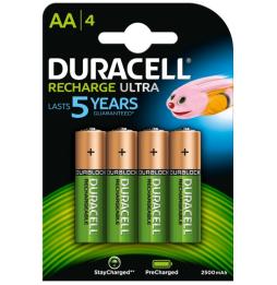 Duracell Pila Recargable HR6 AA 2500mAh Blister*4