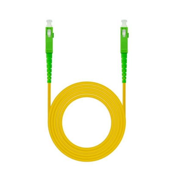 Nanocable Cable fibra SC/APC LSZH Amarillo 5m