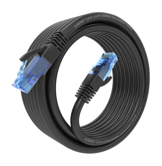 Aisens  Cable  RJ45 CAT.6 UTP AWG26 CCA Negro 4.0M