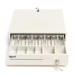 iggual Cajón portamonedas IRON-10W 38cm 4+6 blanco