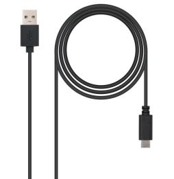 Nanocable Cable USB 2.0 3A Tipo USB-C/M-A/M 2 M