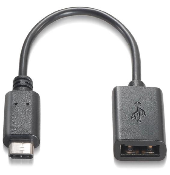 Nanocable Cable USB 2.0 3A, USB-C/M-A/F, 15cm