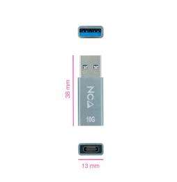 Nanocable Adaptador USB-A/M 3.1 GEN2 a USB-C/H