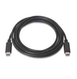 Aisens  Cable USB 2.0 3A C/M-C/M Negro 2.0M