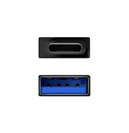 Aisens Mini Adaptador USB 3.2 Gen1 3A CM-AH Negro