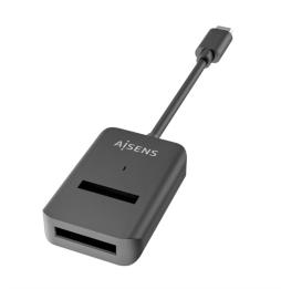 Aisens USB-C Dock M.2 Sata/Nvme-Usb3.1 Gen2 Negra