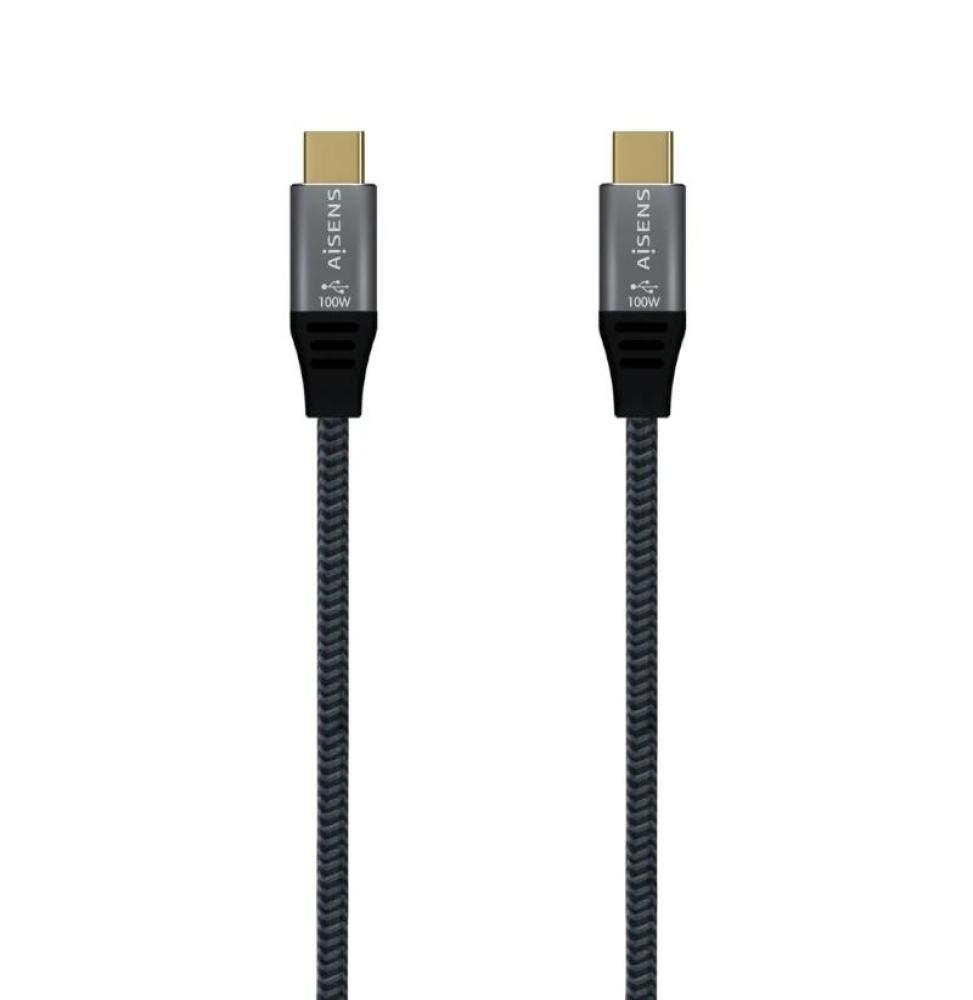 Aisens Cable USB3.2 Gen2X2 5A E-Mark CM-CM Gris 2M