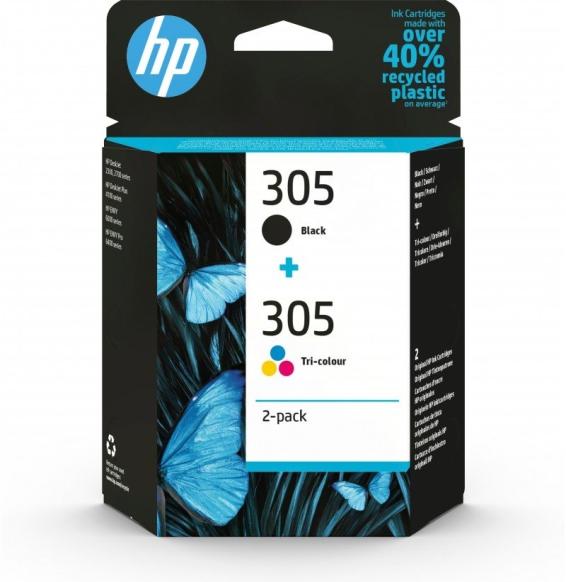 HP Cartucho Multipack 305 Negro+Color