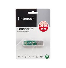 Intenso 3502480 Lápiz USB 2.0 Rainbow 32GB Transp