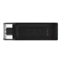 Kingston DataTraveler DT70 64GB USB C 3.2  Negro