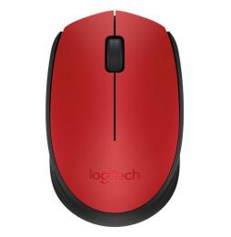 Logitech M171 Ratón Inalámbrico 1000 dpi Neg/Rojo