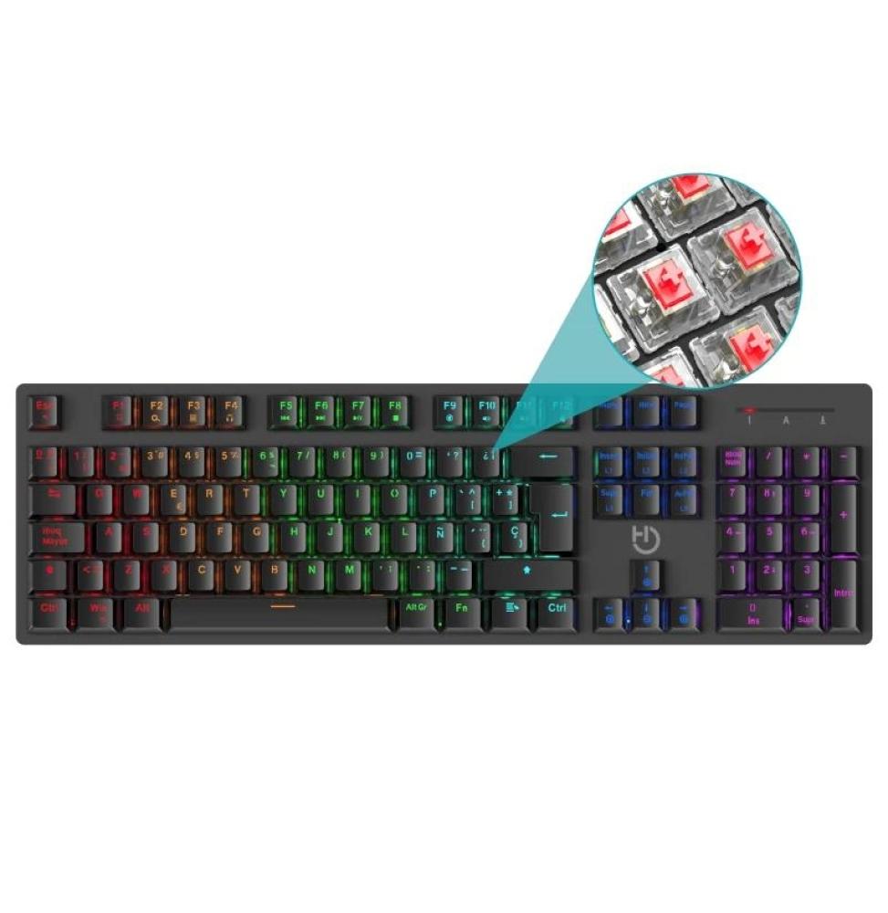 HIDITEC Teclado Gaming GK400 mecanico