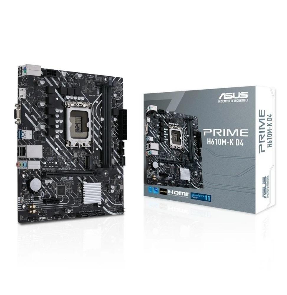 ASUS Placa Base PRIME H610M-K D4  mATX LGA1700