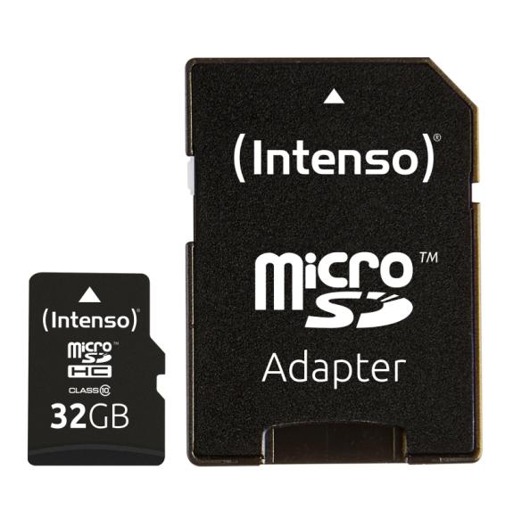 Intenso 3413480 Micro SD clase 10 32GB c/adapt