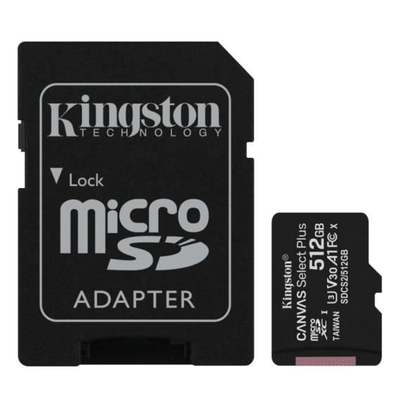 Kingston SDCS2/512GB microSD XC clase 10 512GB c/a