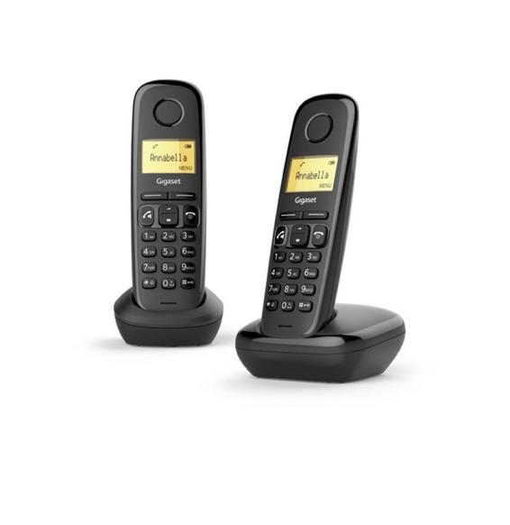 Gigaset A270 Inalámbrico DECT Duo Negro