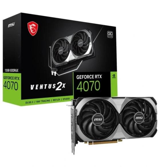 MSI VGA NVIDIA RTX 4070 VENTUS 2X E1 12G OC