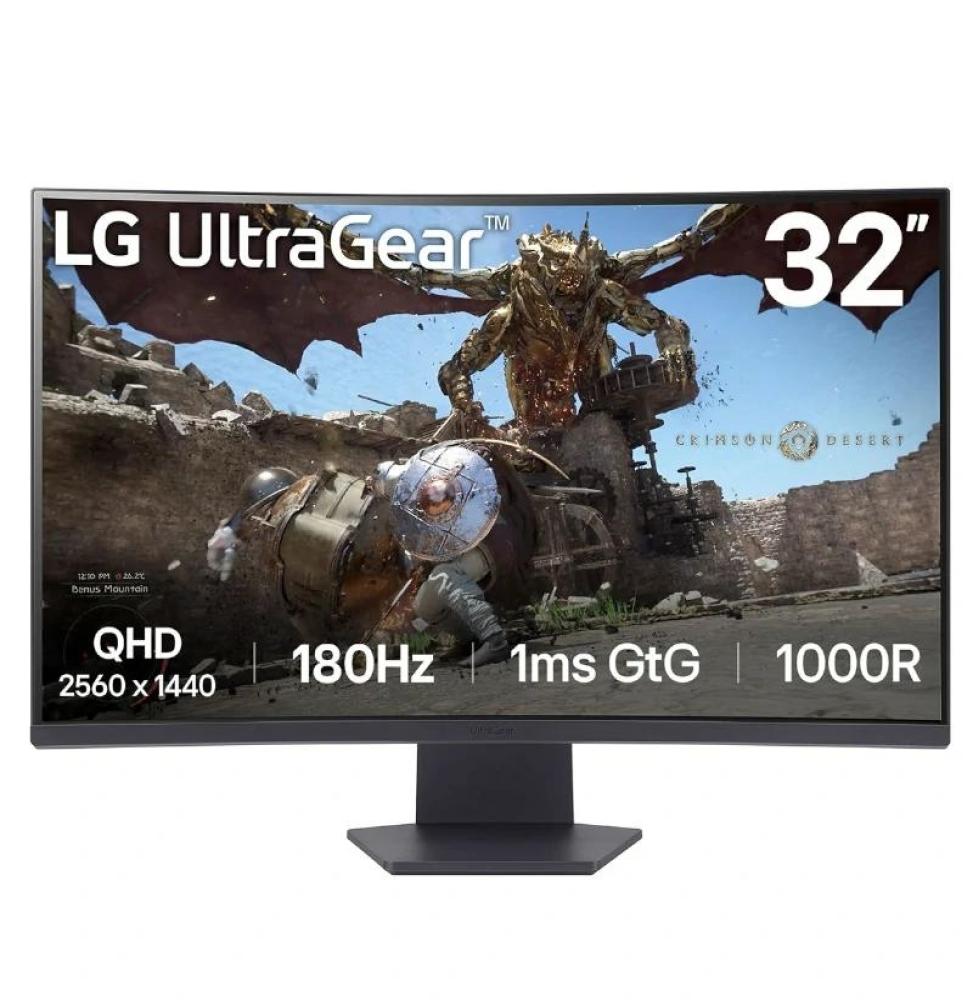 LG 32GS60QC-B  Monitor 32" 180h 1m DP 2xHDMI MM cu