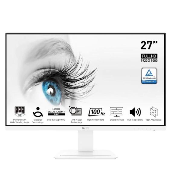 MSI MP273AW Monitor 27" IPS FHD VGA DP HDMI MM Bco